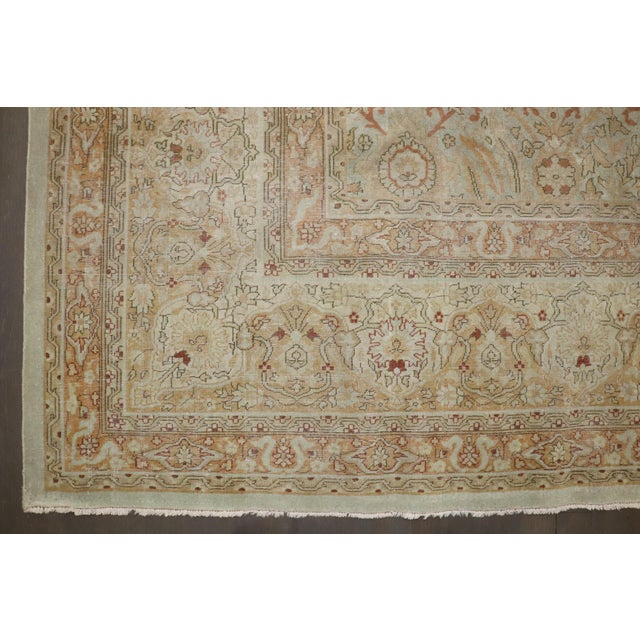 Antique Zabihi Collection Turkish Sivas Elegant Room Size Rug - 8'9" x 11'10" For Sale - Image 9 of 9