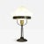 Art Nouveau Wrought Iron and Glass Table Lamp Jugendstil, Sweden, 1920s For Sale - Image 13 of 13