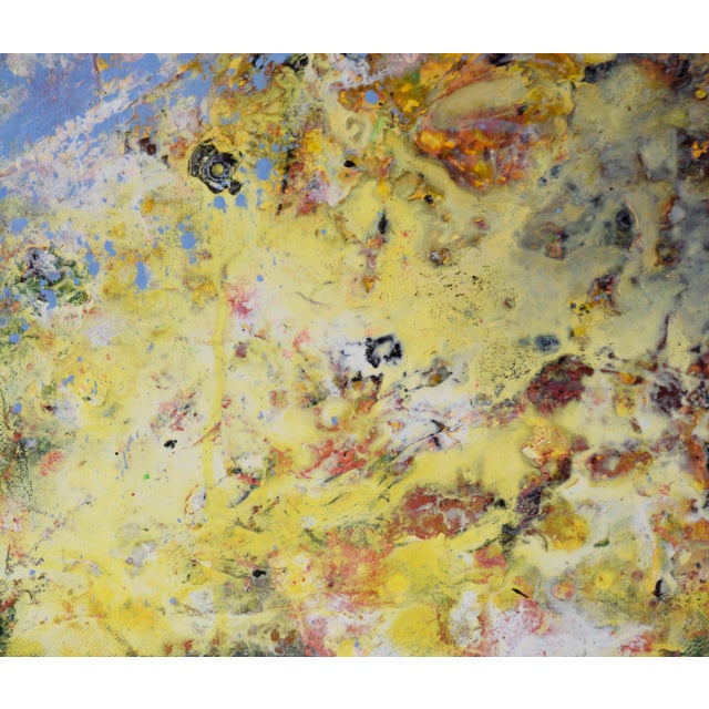 "Foundation" - Abstract Expressionist Assemblage in Acrylic on Canvas by Charles David Francis For Sale - Image 4 of 9