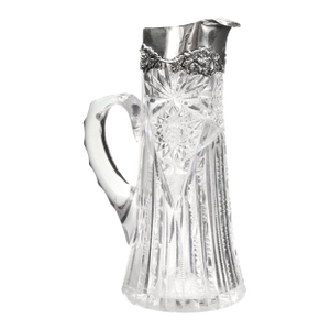 Antique Crystal Decanter w/Sterling Top