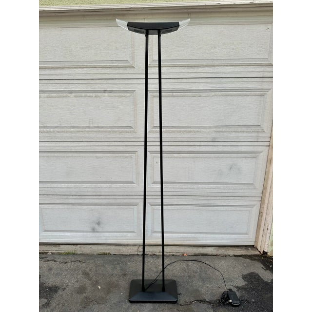 1980s Postmodern Crescent Floor Lamp For Sale - Image 5 of 9