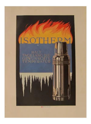 1923 Austrian Art Deco Poster, Isotherm - Willrab