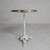 Elegant bistro table from the 1920s with robust cast iron legs and a luxurious marble top. The round marble top rests in a...