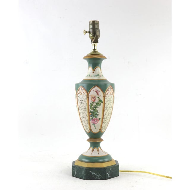 Early 20th Century Vintage Trophy Lamp on Faux Marble Base For Sale - Image 10 of 10