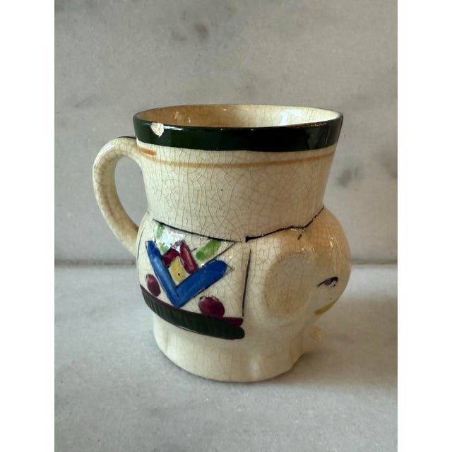 Set of 5 Japanese Vintage Ceramic Elephant Mugs For Sale In Austin - Image 6 of 12