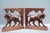 Pair of Large Antique Carved Oak Lions Bookends – 19th Century Renaissance Revival Corbels – Gothic Bookends – Architectural Wood Decor For Sale - Image 13 of 15