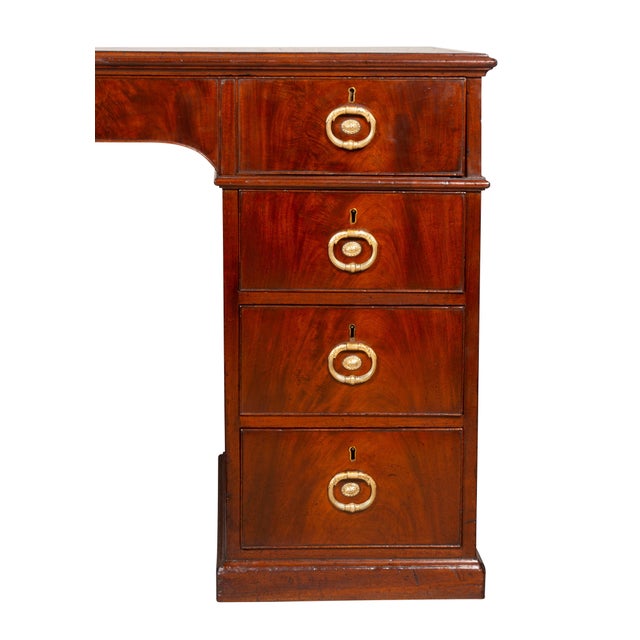 George III Mahogany Rent Desk by Gillows of Lancaster For Sale - Image 10 of 13