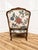 Shabby Chic Pair of Vintage Floral Needlepoint Armchairs | Louis XV Style For Sale - Image 3 of 8