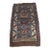 Antique Caucasian Kazak Wool Rug in Brick Red, Indigo Blue & Ivor For Sale
