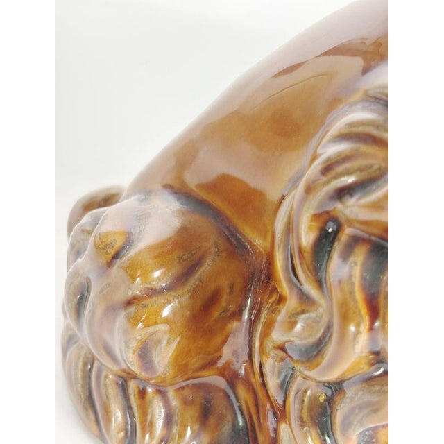 Ceramic Dog Sculpture, France, 1970s For Sale - Image 9 of 12