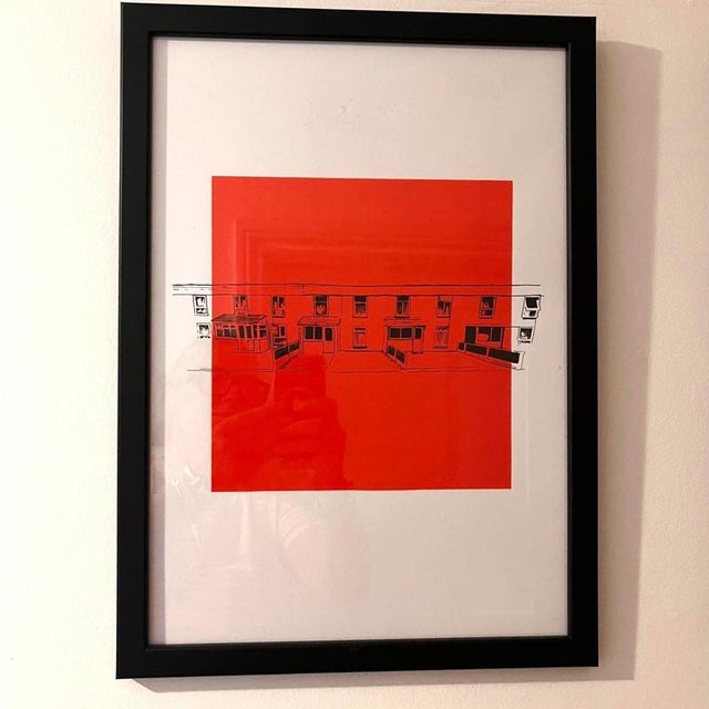 Paper Architectural Framed Screen Prints by Hannah Parkes, Set of 2 For Sale - Image 7 of 10