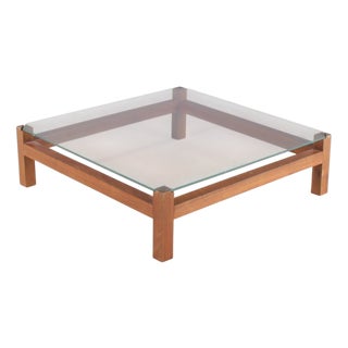 Low Wooden Coffee Table, Netherlands, 1960s For Sale