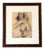 Original Vintage Charcoal Female Nude Study Sketch For Sale