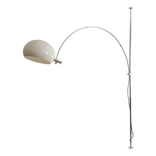 Early Arc Clamp Lamp with Plastic Shade by Florian Schulz, Germany, 1970s For Sale