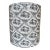 Vintage Labrazel Ceramic Black/Cream Toile Wastebasket, Made in Italy For Sale