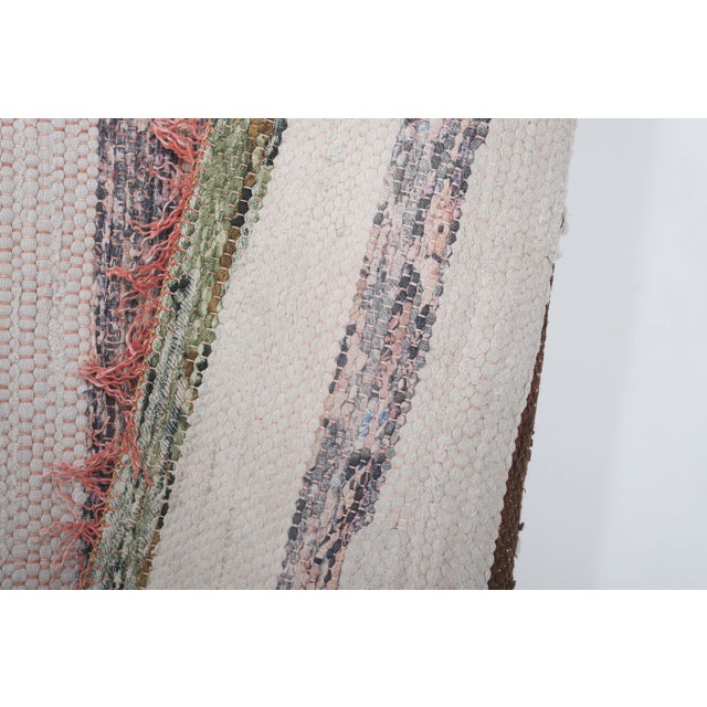 Striped Chaput Kilim, Colorful Cotton Turkish Rag Rug 8' X 10'6'' For Sale - Image 9 of 12