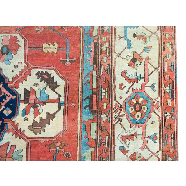 Late 19th Century Persian Bakshaish Rug For Sale - Image 9 of 14