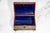 Striking Hand Painted Antique Domed Wood Casket Box With Key Madonna and Child Religious Scene For Sale - Image 9 of 18