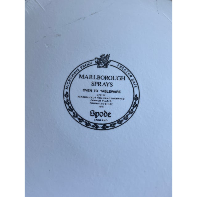 1990s 1990s Spode Marlborough Sprays Collection Serveware 2.5 Quarts Casserole Dish For Sale - Image 5 of 7