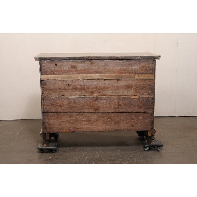18th C. Italian Baroque Carved Wood Chest For Sale - Image 11 of 12