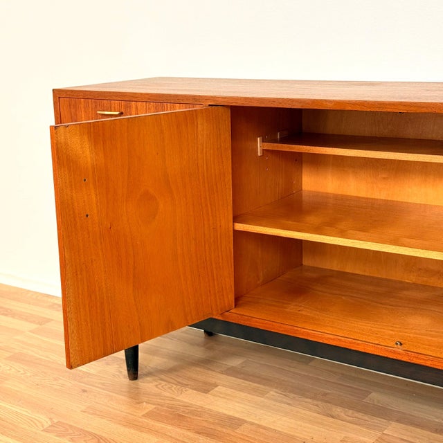 Wood Vintage Swedish Sideboard in Teak, 1950s For Sale - Image 7 of 18