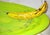 1990s Large Vintage 1990s RPM Studios Harry Stuart Glass Banana Art Platter Acid Green For Sale - Image 5 of 6