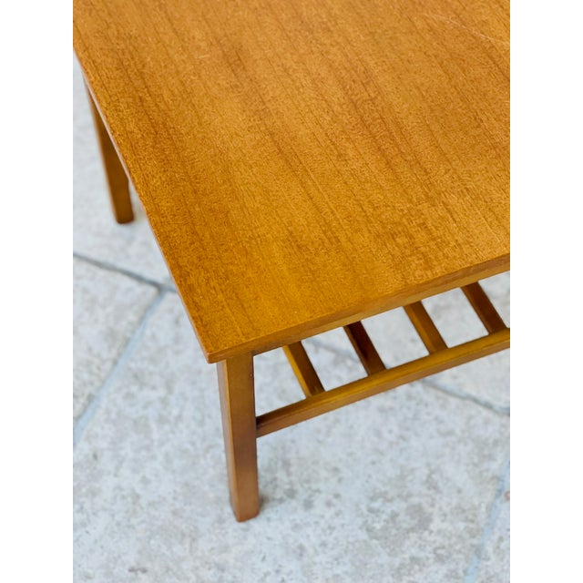 Brown Vintage Scandinavian Teak Coffee Table, 1960s For Sale - Image 8 of 10
