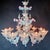 Italian Murano Glass Chandelier with Flowers For Sale - Image 6 of 7