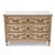 French Neoclassical Style New York Commode / Chest With Bronze & Travertine Top For Sale - Image 4 of 6