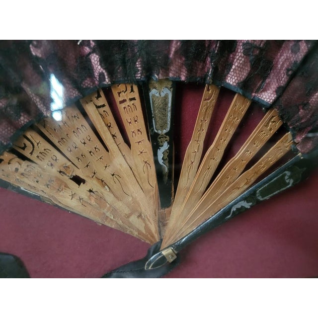 Victorian Antique Victorian Esoteric Statement Shadowbox Fan. By Ed Schultz For Sale - Image 3 of 8