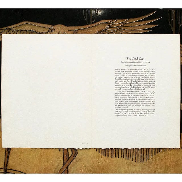 1950s 1950s After George Bellows "The Sand Cart", Full-Color Print For Sale - Image 5 of 10