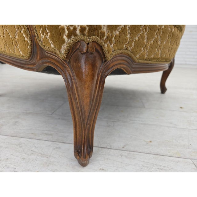 Vintage Danish Relax Chair in Furniture Velour, 1950s For Sale - Image 9 of 18