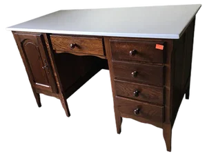 Oak Desk, 1970s