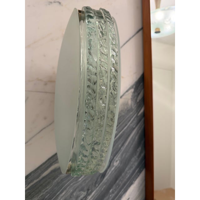 Glass 1980s Italian Glass Sconces - a Pair For Sale - Image 7 of 10