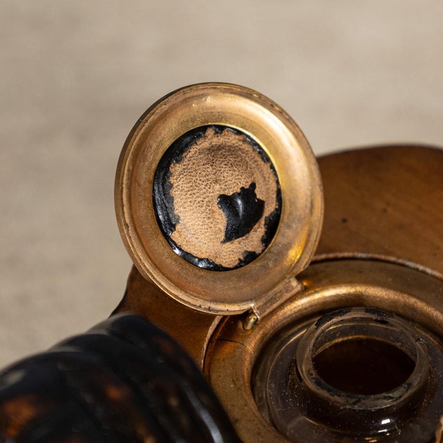 Antique 20th Century Wood of Life Bulldog Inkwell Jar, 1910s For Sale - Image 12 of 18