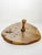 French wooden tabletop cheese tray dating from the 1960s. Crafted from a thick section of solid wood, the piece retains a...