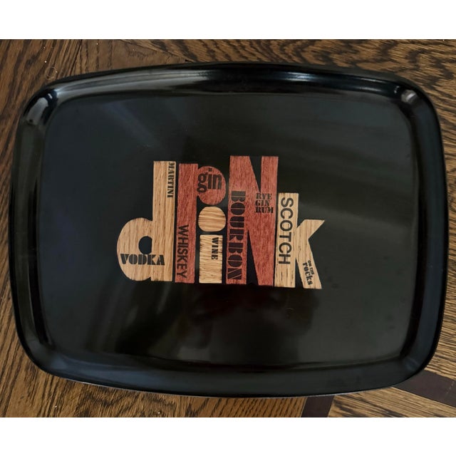 Vintage Couroc Drink Resin Tray For Sale In New York - Image 6 of 6