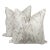 Marble Linen Blend Swirl Pillow Covers, a Pair For Sale