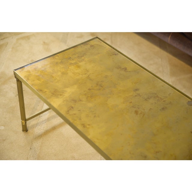 1980s Coffee Table and Side Tables in Verre Églomisé, 1980s, Set of 3 For Sale - Image 5 of 13