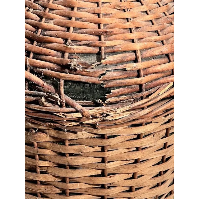 Kenneth Ludwig Chicago Vintage Wicker Demi John Jug #118 For Sale - Image 4 of 6