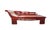 Vintage Chinoiserie Red Lacquer Princess Daybed 90" W For Sale - Image 9 of 15