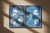 2026, Organic Floating Shapes in Blue Tones, Handmade Monotype Diptych, Our Subtle Differences, Cyanotype on Paper For Sale - Image 9 of 10