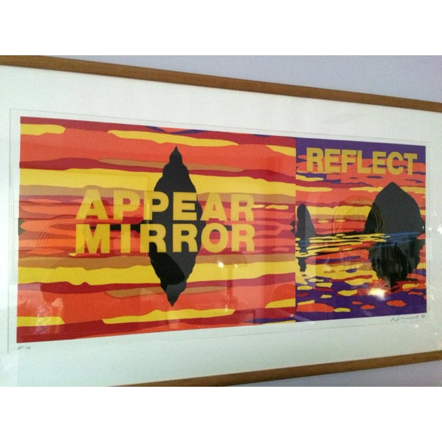 Les levine, appear mirror reflect, silkscreen artist proof 3/8 artist: les levine, canadian (1935 - ) title: appear mirror...