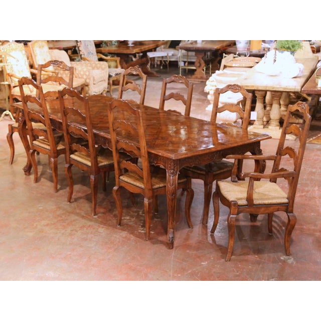Late 20th C. Guy Chaddock & Co. Clarence Collection Walnut Dining Set For Sale In Dallas - Image 6 of 16