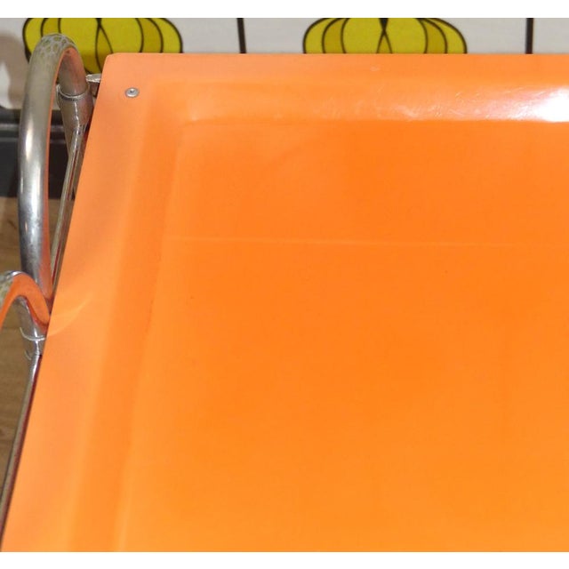 Bar Cart or Side Table in Plastic & Chrome, 1970s For Sale - Image 15 of 17