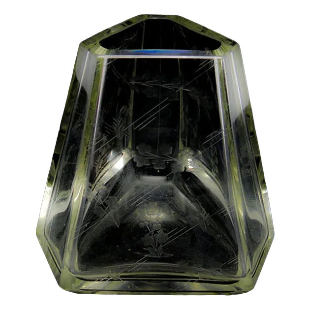 Art Deco Vase from Moser, Former Czechoslovakia, 1950s For Sale