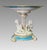 Late 19th Century Antique Royal Worcester Turquoise & Gilt Porcelain Glazed Compote or Cake & Sweet Stand With Cherubs / Putti Late 1800's For Sale - Image 5 of 11