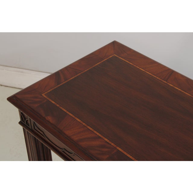 Brown Henkel Harris Model 5721 Mahogany Sofa Table For Sale - Image 8 of 13