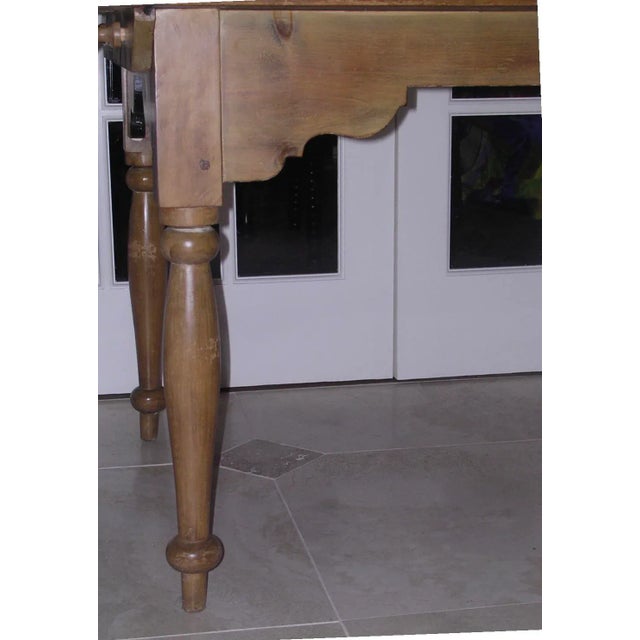 Late 19th Century Antique Pine Farm Table For Sale - Image 5 of 13
