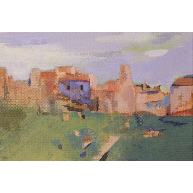 In this confident post-impressionist landscape, the execution of the technique shows the work of a skilled artist that has...